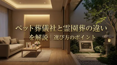 ペット葬儀社と霊園葬の違いを解説｜選び方のポイント