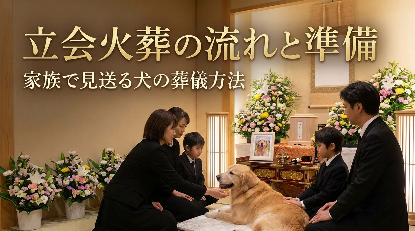 立会火葬の流れと準備｜家族で見送る犬の葬儀方法