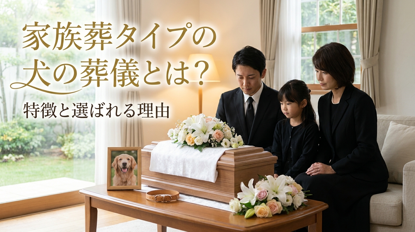 家族葬タイプの犬の葬儀とは？特徴と選ばれる理由