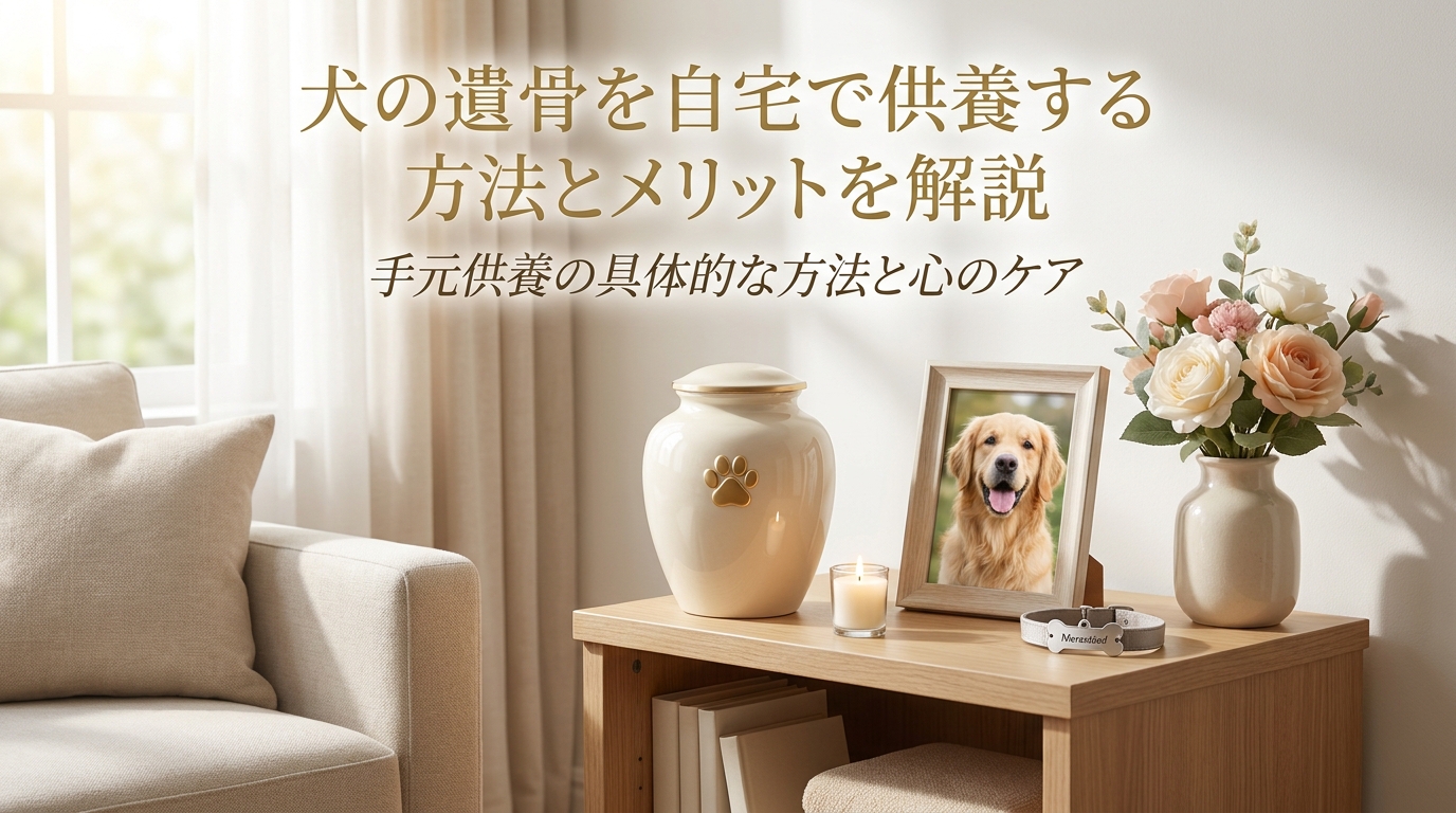 犬の遺骨を自宅で供養する方法とメリットを解説