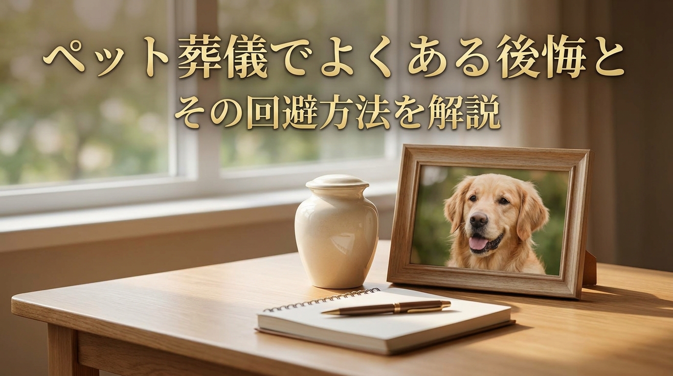 ペット葬儀でよくある後悔とその回避方法を解説