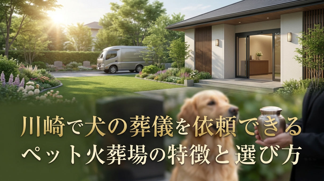 川崎で犬の葬儀を依頼できるペット火葬場の特徴と選び方