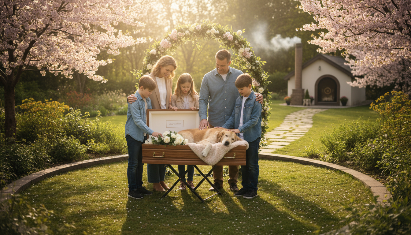 愛犬を家族全員で温かくお見送り！立会い火葬で後悔のないお別れを