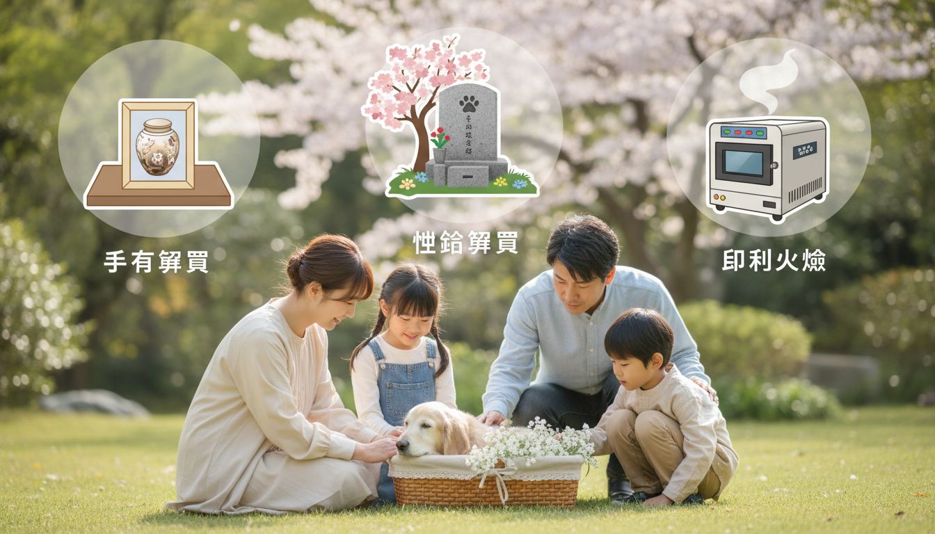 家族で見送る犬の葬儀は「個別火葬」「埋葬供養」「手元供養」が定番です!