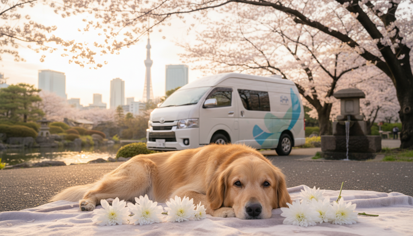 東京23区の犬の葬儀は「移動火葬車」か「固定霊園」を軸に選ぶのが近道です