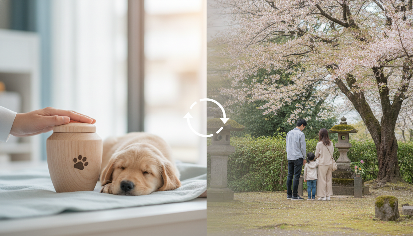 ペット葬儀社と霊園葬の違いが分かる5つの比較ポイント