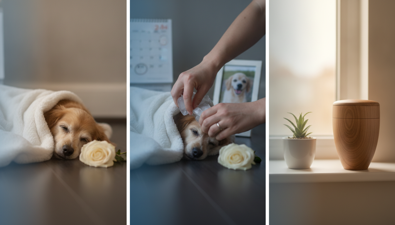 犬が亡くなった直後にやるべきことは「0分〜30日」で考えると迷いにくいです