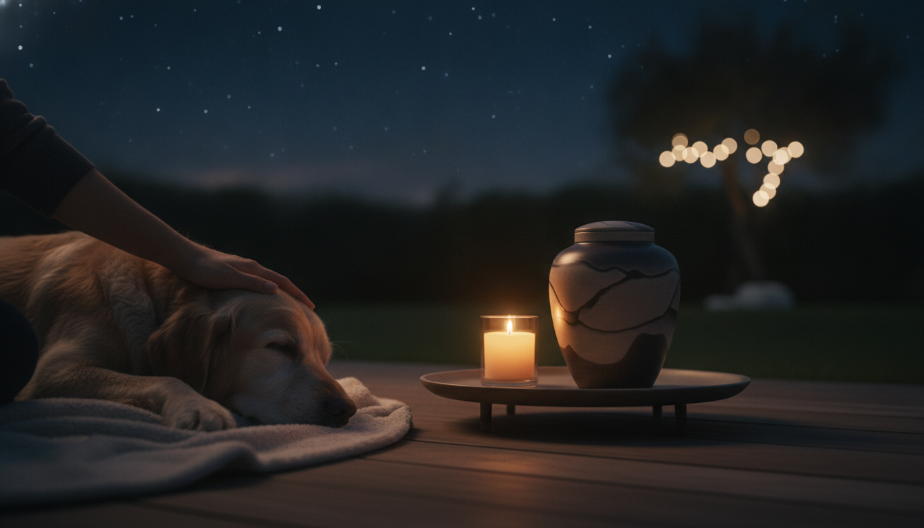 夜間対応の犬の葬儀サービスは「夜に相談できて、場合によっては夜に火葬までできる」サービスです